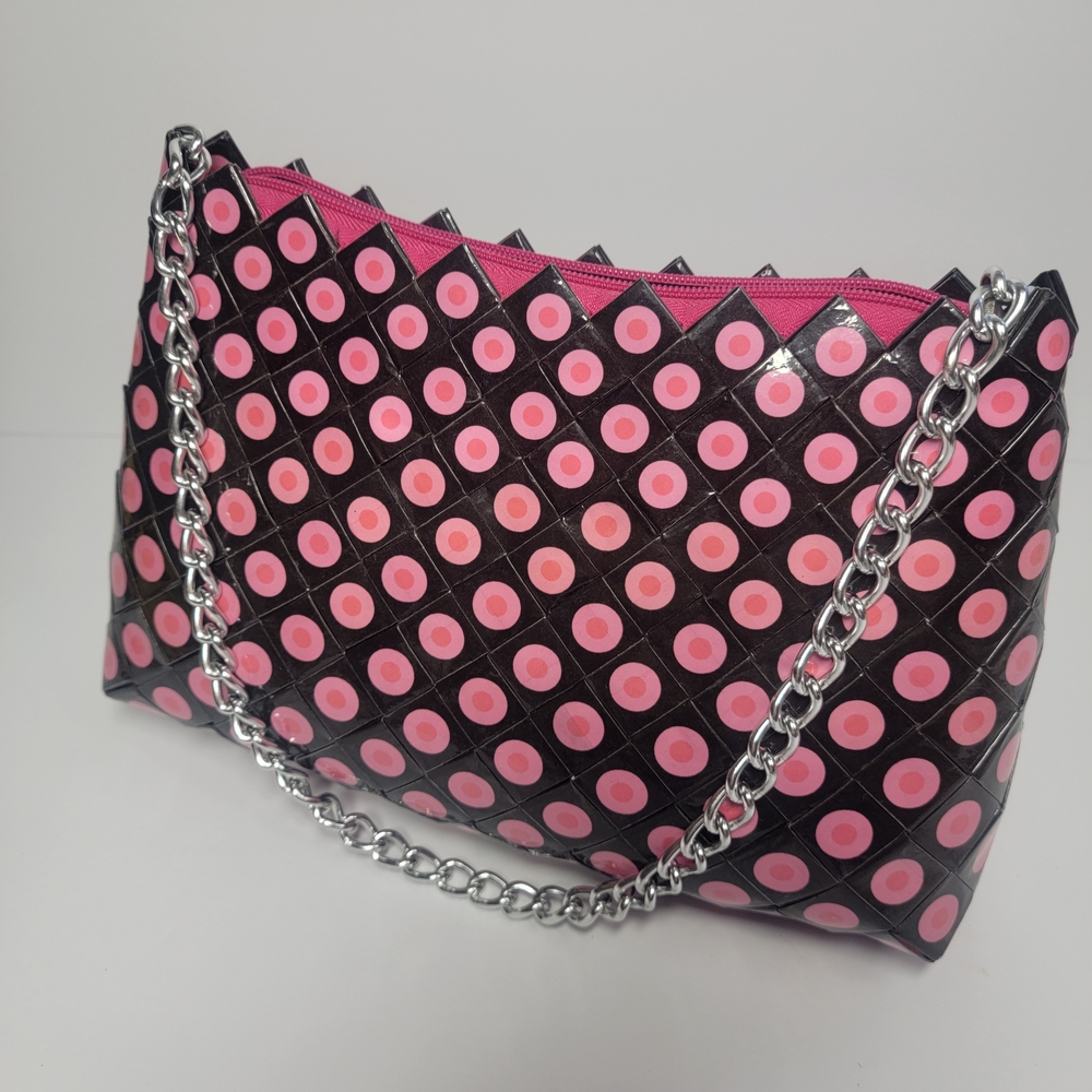 Pink and Black Women's Bag